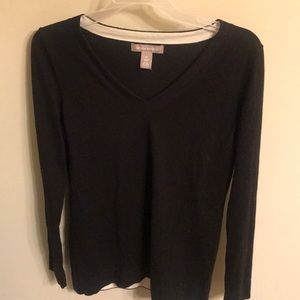 Banana Republic Black V-Neck Sweater